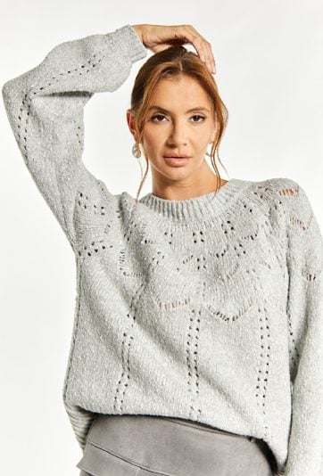 Sweter damski z połyskiem