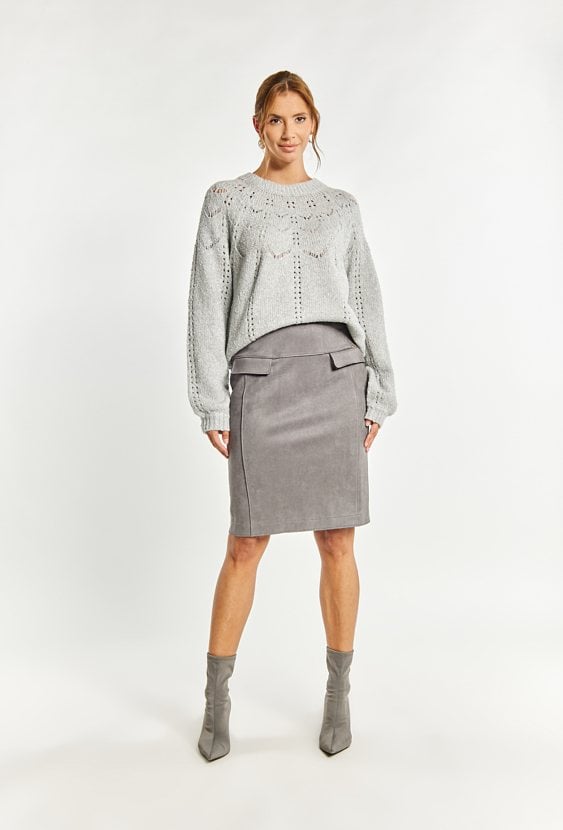 Sweter damski z połyskiem