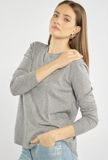 Sweter damski z połyskiem