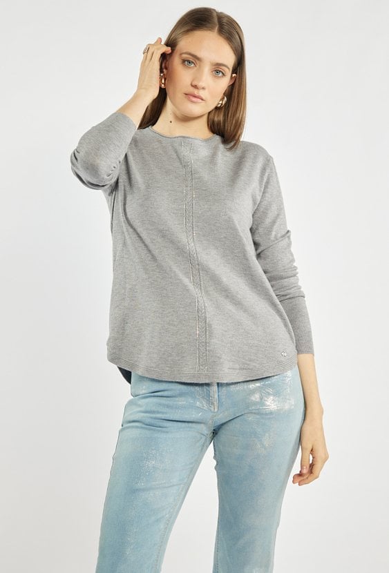 Sweter damski z połyskiem