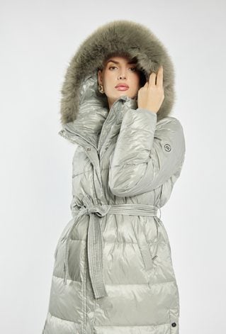 Długi płaszcz damski