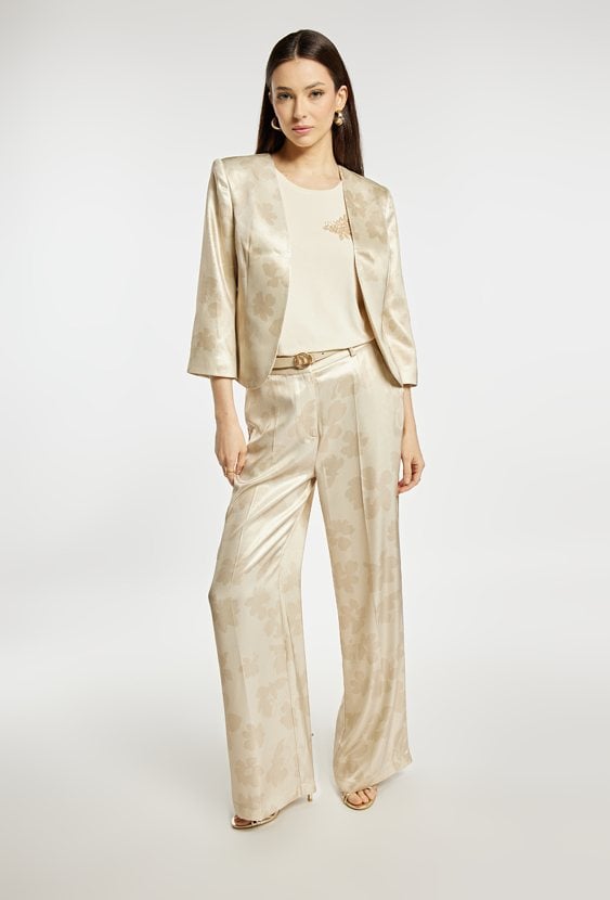 Eleganckie spodnie z wzorem