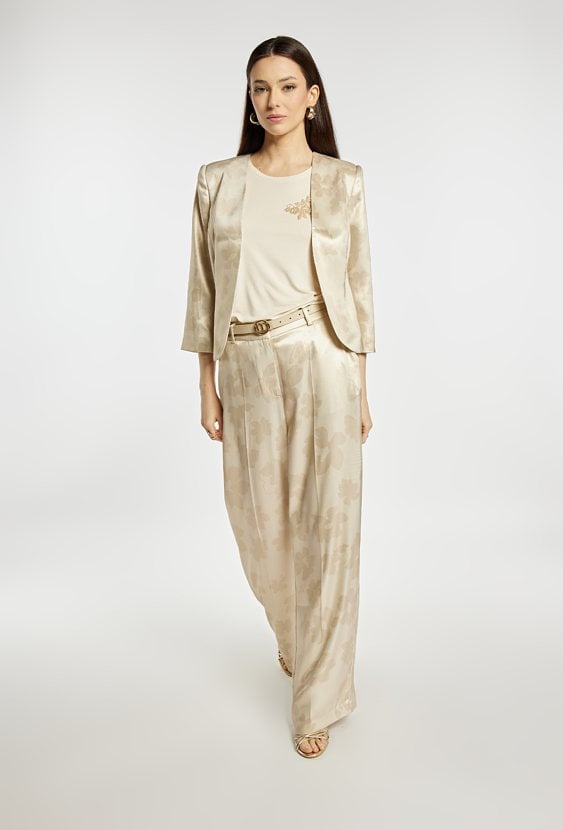 Eleganckie spodnie z wzorem