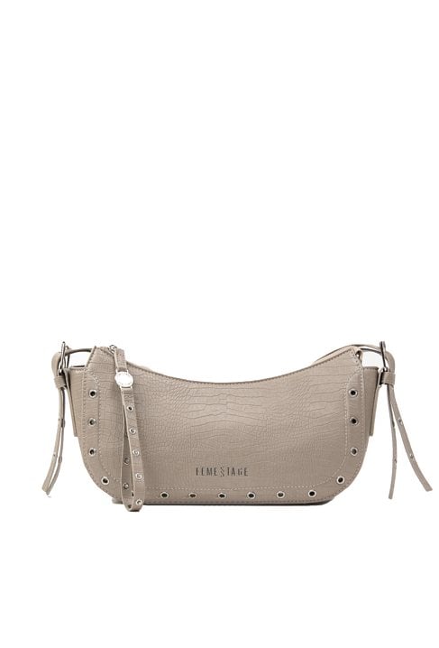 Wizytowa torba z krokodylim wzorem