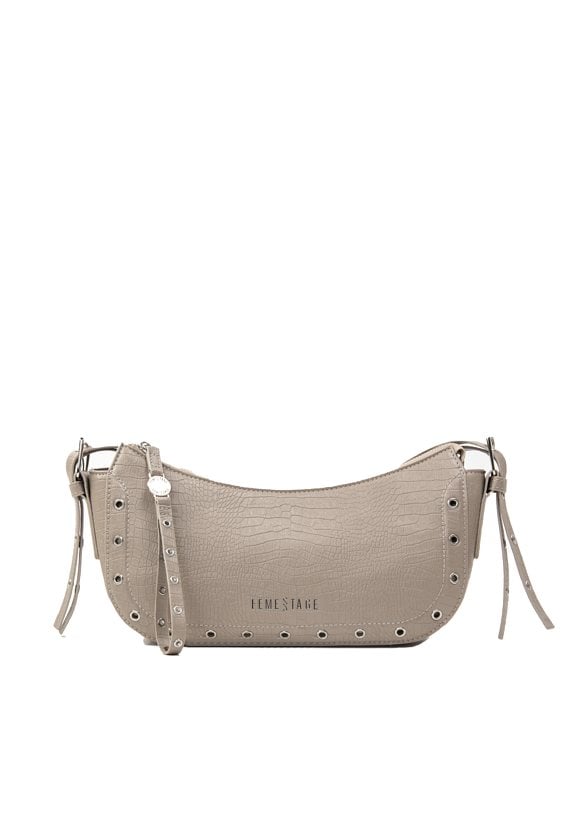 Wizytowa torba z krokodylim wzorem