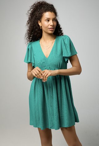 Sukienka z wiskozy i lnu