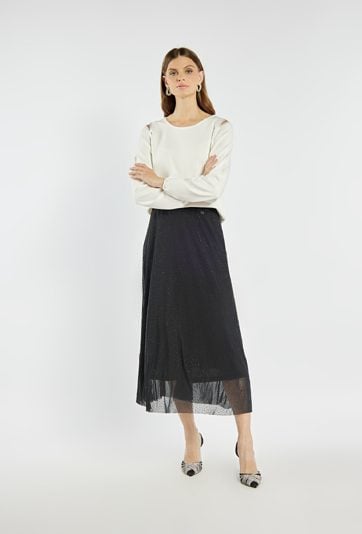 Zwiewna spódnica midi