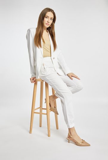 Stylowe spodnie z lnu