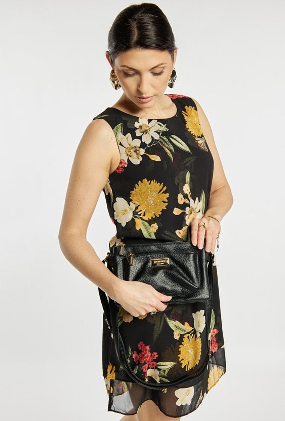 Trzykomorowa torba damska