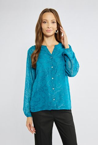 Koszula damska z połyskiem