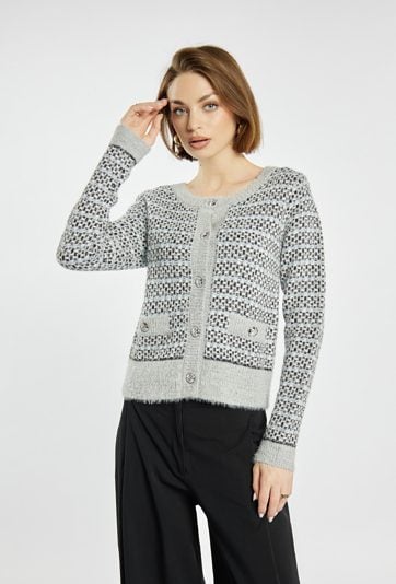 Sweter z krótkim włosiem