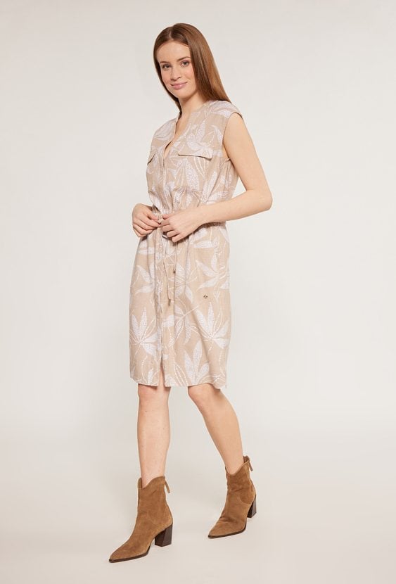 Sukienka damska z wiązaniem