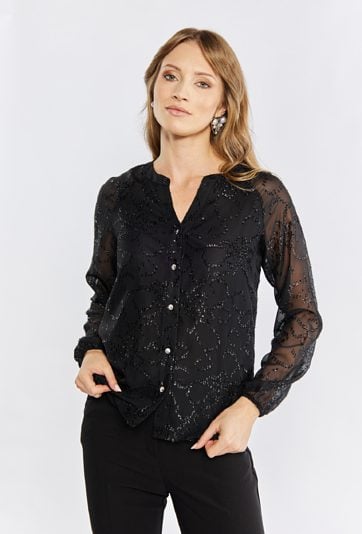 Koszula damska z połyskiem