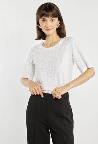 Elegancka bluzka na krótki rękaw