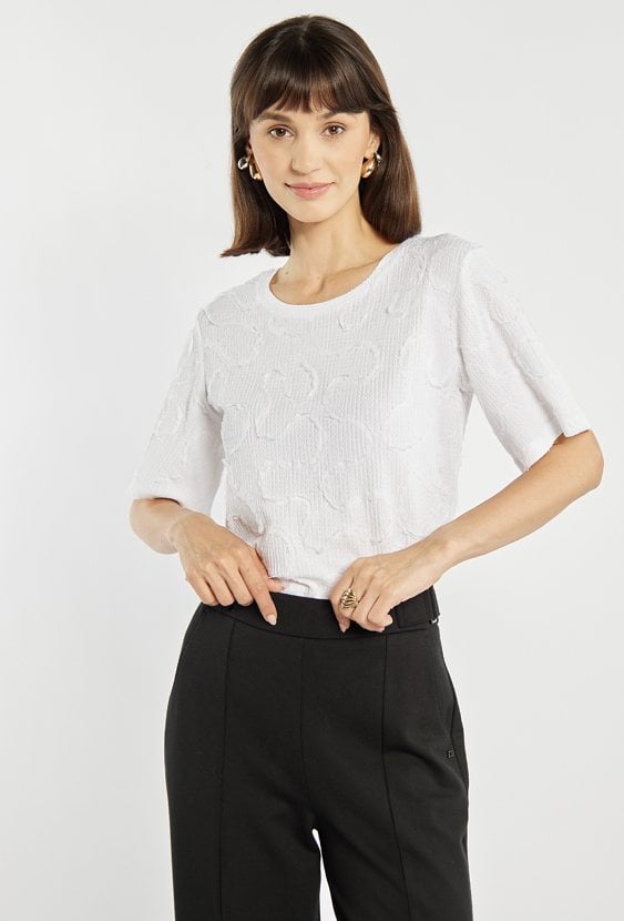 Elegancka bluzka na krótki rękaw