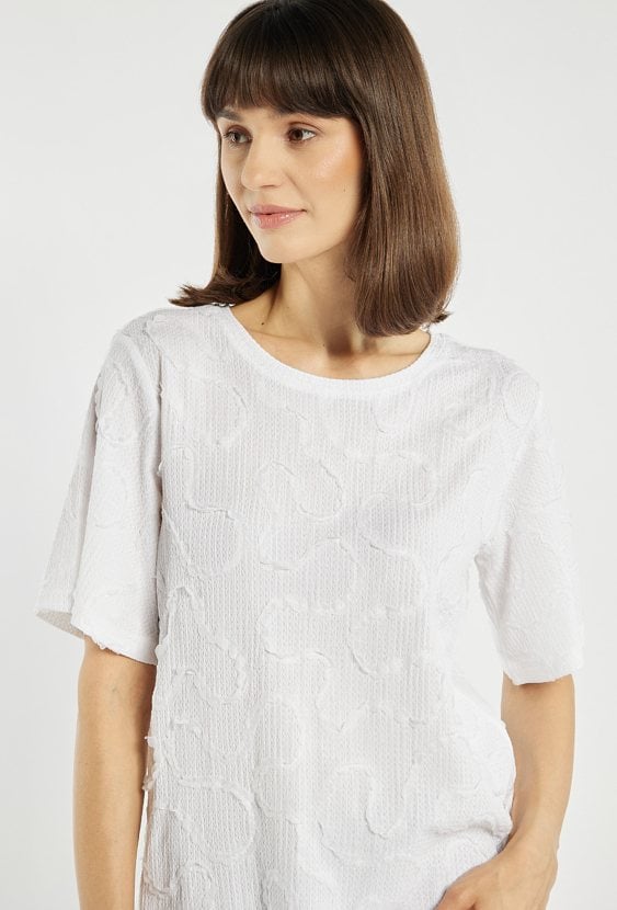 Elegancka bluzka na krótki rękaw