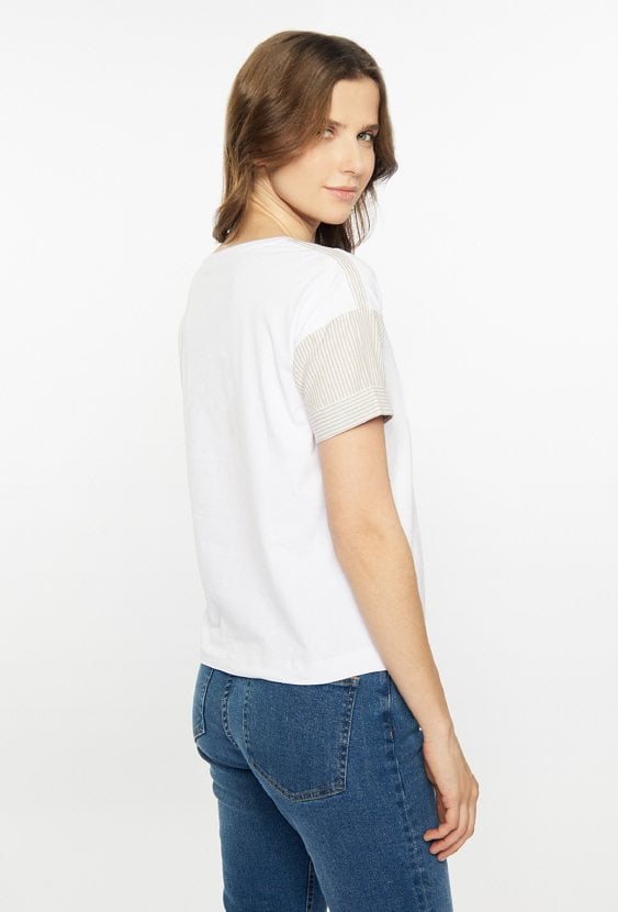 Bawełniany t-shirt w paski