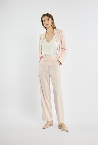 Eleganckie spodnie z paskiem