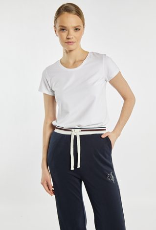 Gładki T-shirt damski