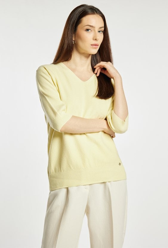 Sweter z krótkim rękawem