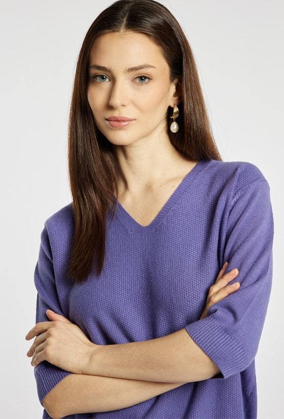 Sweter z krótkim rękawem