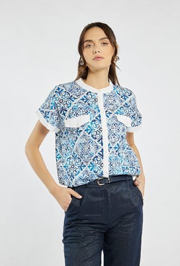 Bluzka damska z wzorem