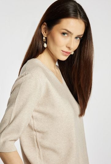 Sweter z krótkim rękawem