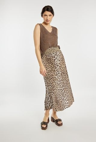 Sweterkowy top z połyskiem