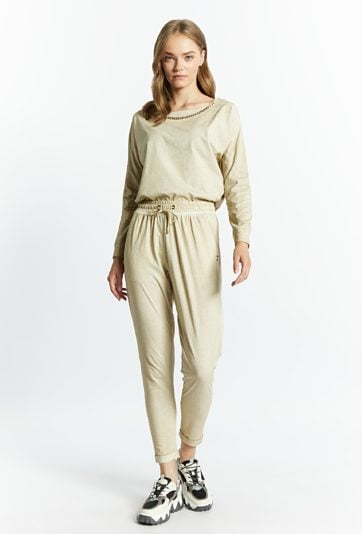 Spodnie damskie z łańcuszkiem