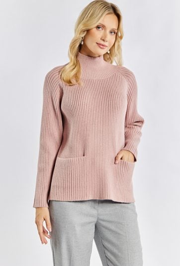 Damski sweter z kieszonkami