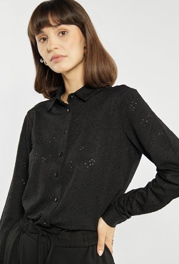 Ażurowa koszula damska