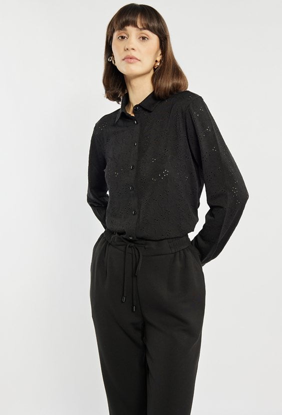 Ażurowa koszula damska