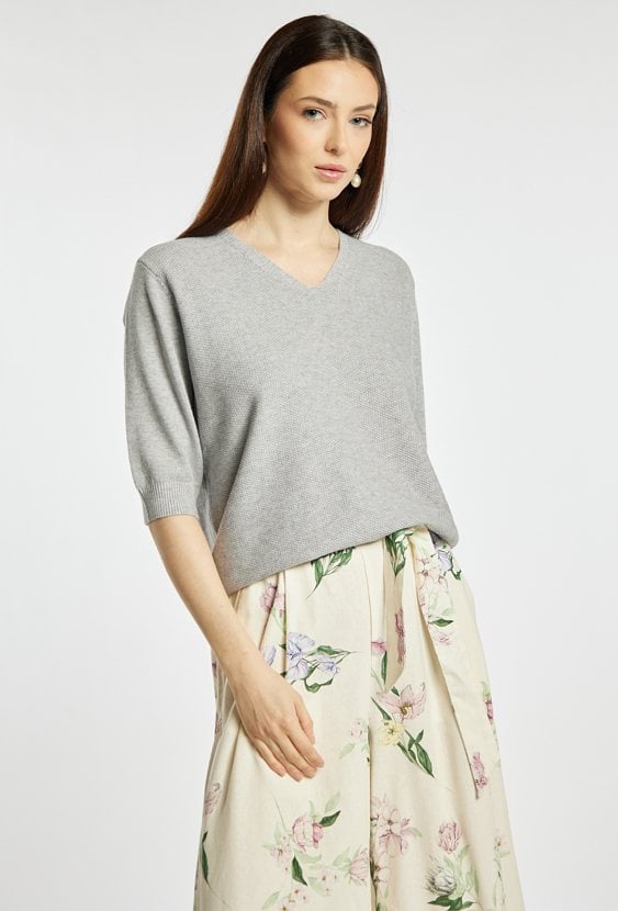 Sweter z krótkim rękawem