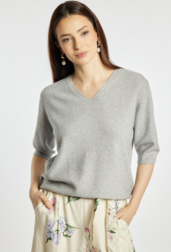 Sweter z krótkim rękawem