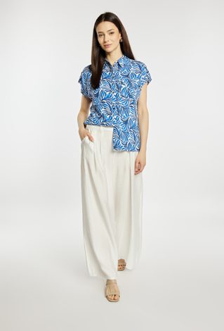 Spodnie wide leg z wiskozą