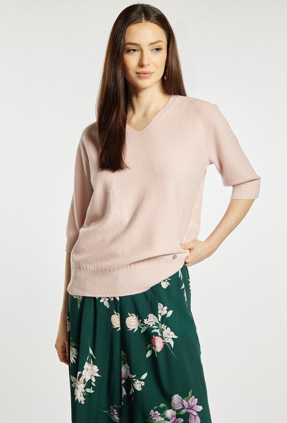 Sweter z krótkim rękawem