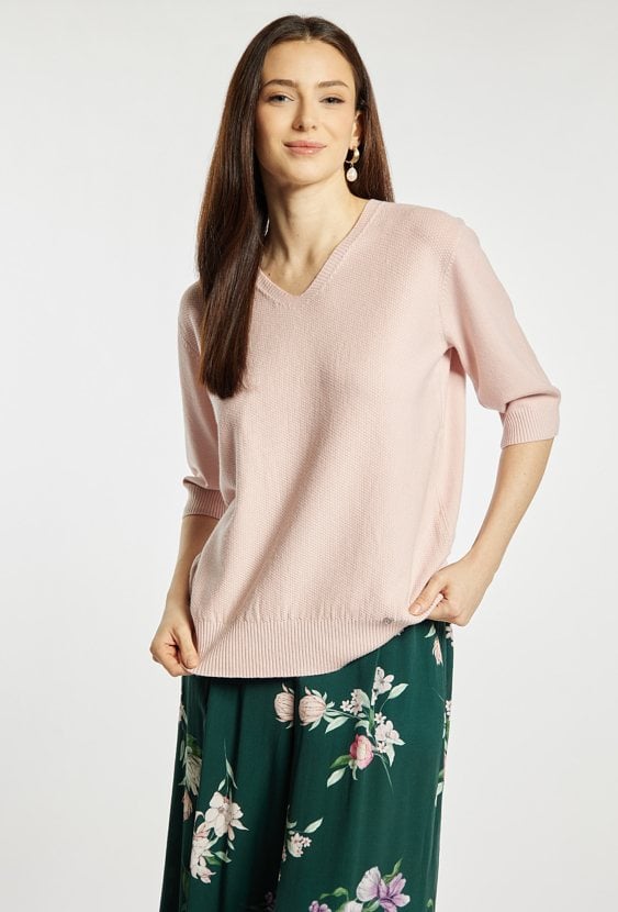 Sweter z krótkim rękawem