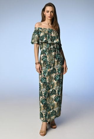 Sukienka z wiskozy  typu hiszpanka