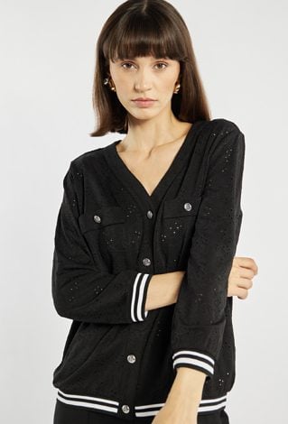 Bluzka damska z ażurowym wzorem