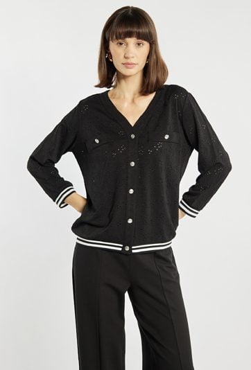 Bluzka damska z ażurowym wzorem