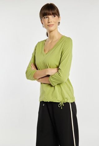 T-shirt damski z bawełną