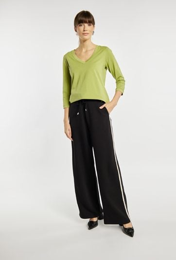 T-shirt damski z bawełną