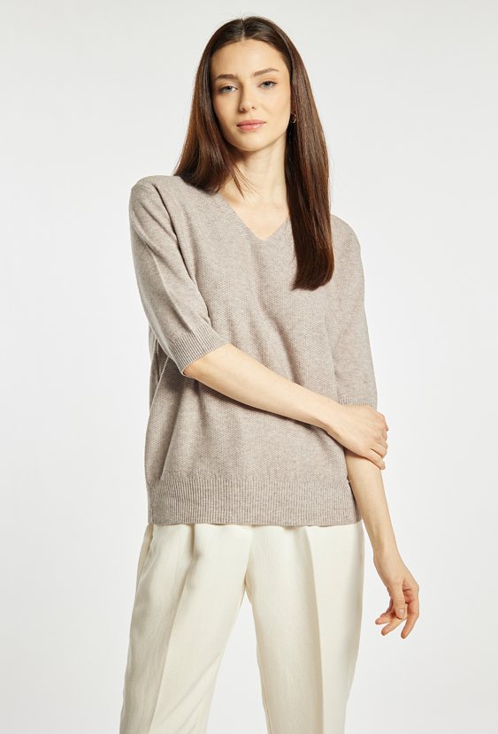 Sweter z krótkim rękawem