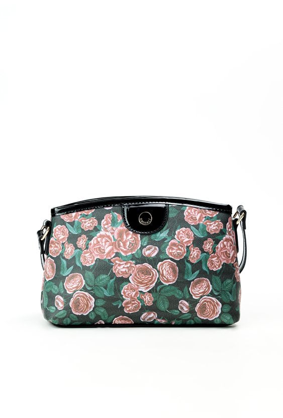 Torebka z kwiatowym wzorem