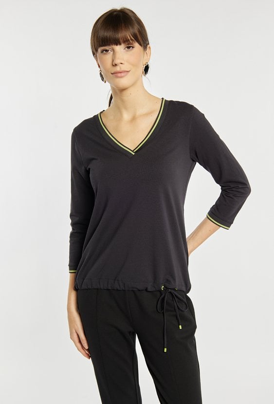 T-shirt damski z bawełną