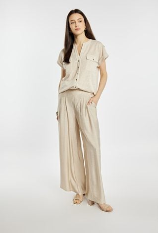 Spodnie wide leg z wiskozą