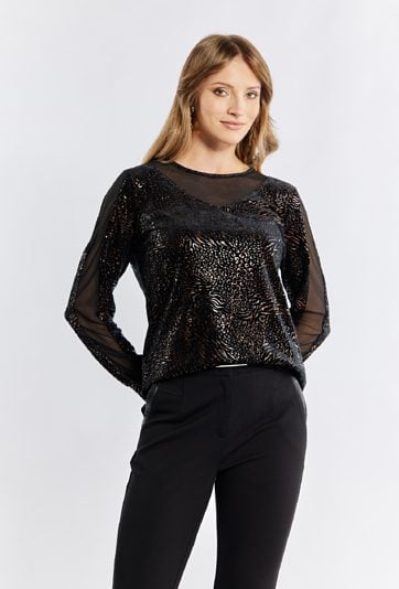 Bluzka z połyskiem