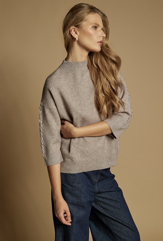 Sweter z rękawem 3/4
