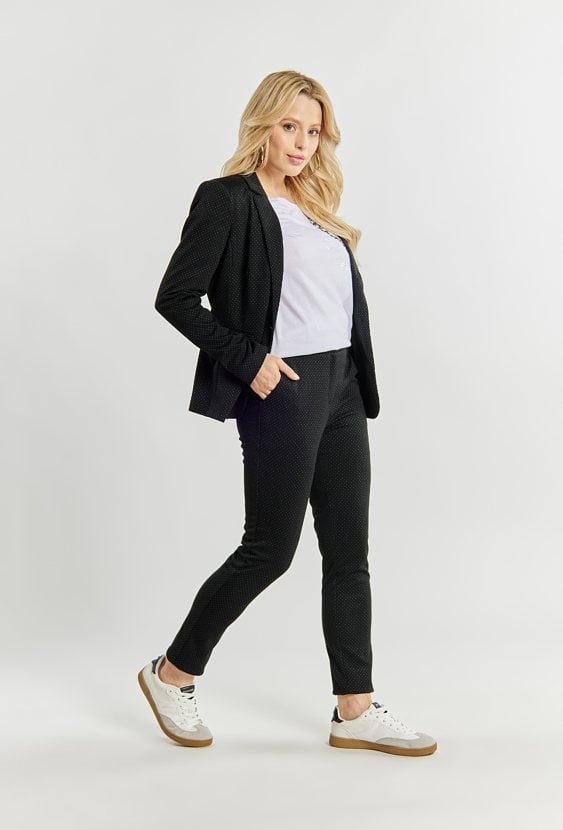 Spodnie damskie w kropki