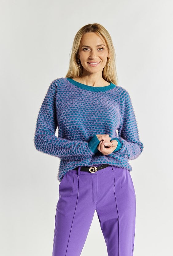 Sweter damski z wzorem